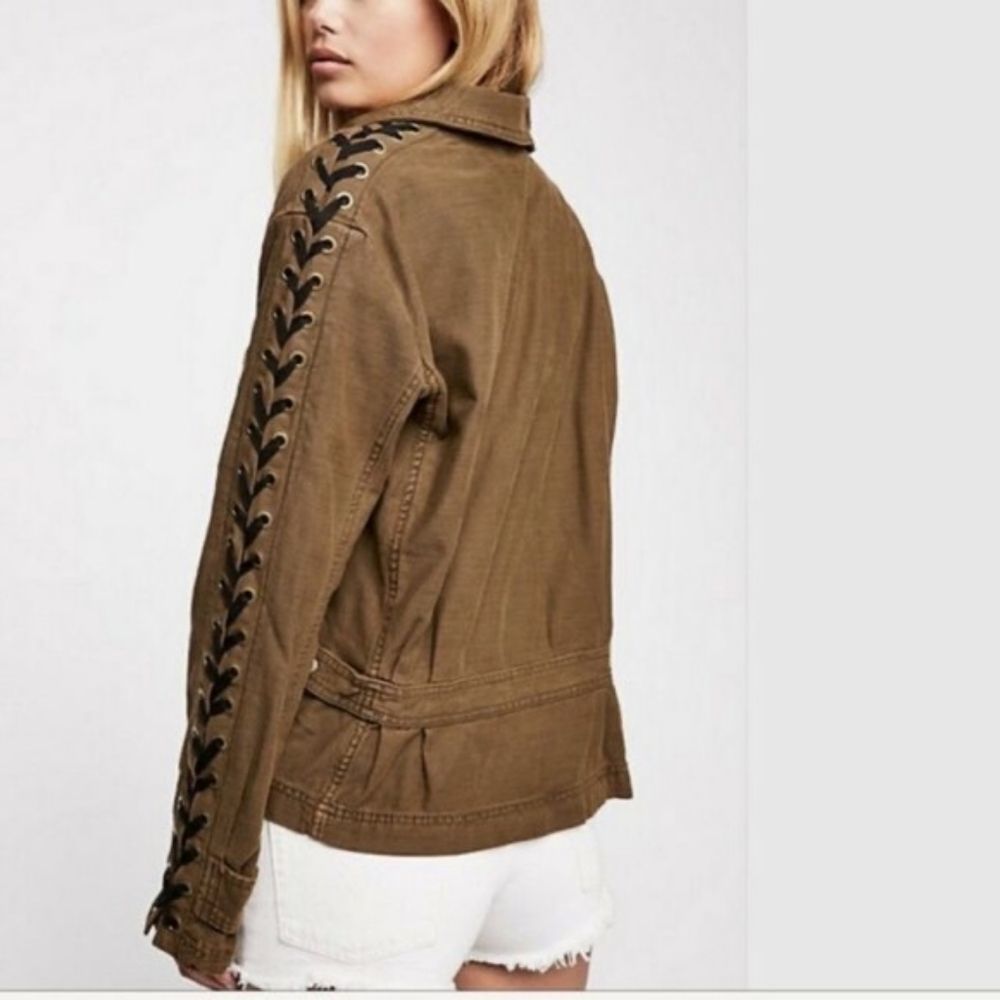 NWT Free People lace up jacket